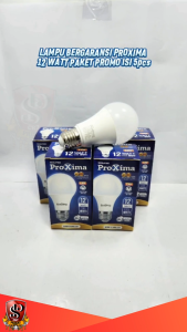 Proxima LED Bulb 12 Watt Paket Hemat Isi 5 pcs / Lampu LED Cahaya Putih Terang 12 WATT Hemat Energi Proxima PAKET ISI 5 PCS