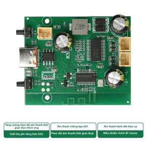 Aideepen | Bo Mạch Khuếch Đại Âm Thanh Nổi Kỹ Thuật Số 2.0 Kênh 10W+10W Mô-đun Bluetooth TWS DC5V 3.7V Aideepen AMP Cho Mạch Tích Hợp