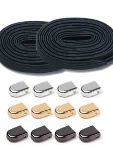 Shoelace for Lazy People String Clip Free Series Shoe Buckle Buckle Clipped Button with Diamond Press Buckle Metal Buckle Decorative Accessories Kids Men and Women