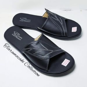 Sandal Papirut Wanita Teplek Model Slop Daun