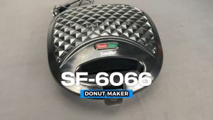 Sonifer Small Donut Maker 6 Holes 750W Double-sided heating Mini Doughnut Maker And Non Stick Easy to clean