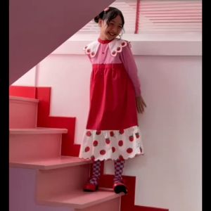 Printed Long sleeve dress