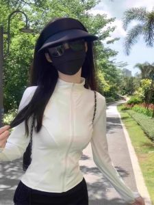 Outdoor Sun Protection Shirt Light Ice Silk Thin Breathable Quick Drying Fitting Stand Collar