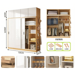 BINGTAI | Light Customizable Hole Plate Large Wardrobe