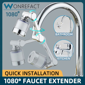 Kitchen Sink 1080° Rotating Robotic Arm Sink Rotatable Extension Faucet Faucet Extension Filter Convenient And Fast