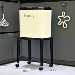 Hands-Free High-Capacity Movable Kitchen Trash Can
