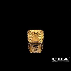 Nhẫn Nam Chữ Phúc Mạ 24K UHA N885