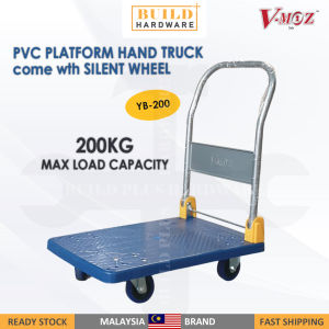 V-MOZ 200kg / 400kg PVC Foldable Platform Hand Truck come with Silent Wheel 塑胶平板四轮推车 YB-200 / YB-400 Trolley Troli