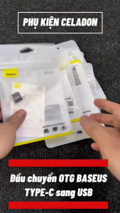 Đầu Chuyển OTG Type C Chính Hãng Baseus Dùng Được Cho Tất Cả Các Máy Dùng Cổng Type C