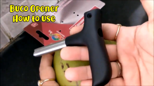 JS SHOP 1pcs Multifunctional Coconut Opener Driller Coconut Punching Tool Stainless Steel