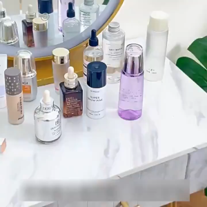 RAK BULUMATA TEMPAT KOSMETIK RAK MAKEUP TRANSPARAN SEKAT 3 ACRYLIC TRANSPARAN