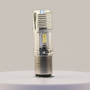 หลอดไฟหน้า LED ไฟหน้ารถมอเตอร์ไซค์ หลอดไฟหน้ารถจักรยานยนต์ LED สำหรับรถมอเตอร์ไซค์  มันมีลำแสงสูงต่ำ Aluminum alloy  H6/ H4  3-Claw 12 โวลต์สีขาว Beam หลอดไฟ -ไฟหน้า Super Bright สําหรับ MotorBike Scooter ATV HeadLamp