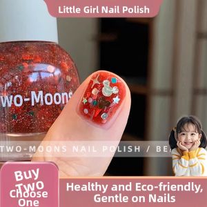 CHUBEISHI | Non-toxic Peelable Glittery Safe Nail Polish for Children