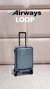 Airways Loop:21"/26"/30" (Life Time Warranty) Front Opening100% PC 360°8 Wheels TSA Lock Expandable Anti Theft Zip