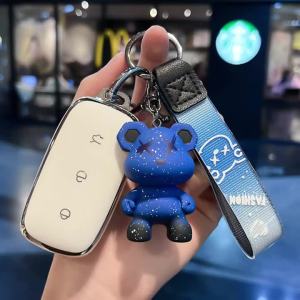 For Geely Galaxy EX5 E5 EMI Proton E.MAS 7 5 E8 Starry 8 Cityray L6 L7 TPU Car Key Case Shell Fob Cover Keychain Accessories
