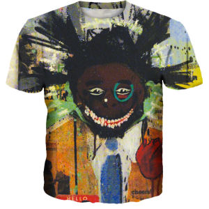 Abstract 3D Digital Print Crew Neck Short Sleeve 3DT Shirt