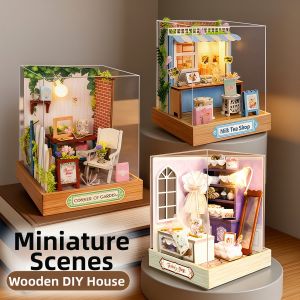 Mini Wooden DIY House Kit Puzzle Toys