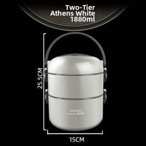 Long-lasting Thermal Lunch Box Stainless Steel Microwave-safe