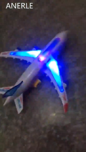 Plastic Airbus A380 Model Airplane Electric Flash Light Luminous Sound Children Kids Toys Gift