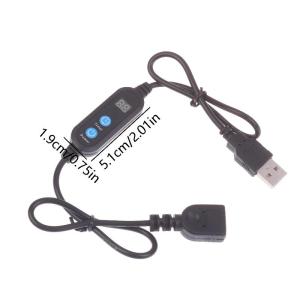 【USB Countdown Timer Cord Digital Timer Switch Cable Auto Cutoff Connector Controller Timer Switch For LED Strips Fan Motors】
