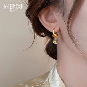 WENXI | Bông Tai Vuông Men Sứ Hand-painted