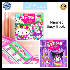 Kuromi Stickers Reusable Sticker Book Magnet Sticker for kids Montessori Toy Sticker Kid Activity Buku Stiker Buku Sticker Buku Sibuk Buku Kanak Kanak