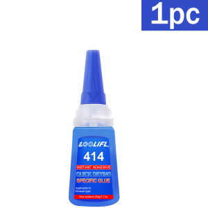 LOOLIFL | 6-Piece Set of Loolifl414 Instant Glue Each Bottle Contains 20g Super Glue Value Pack Cyanoacrylate Fast Bonding Multi-Purpose Repair Glue High-Strength Medium Viscosity Super Glue for Plastic Metal Wood Ceramics Home Diy Model Makin...