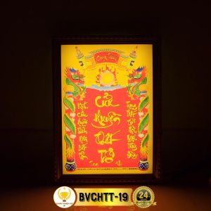 Bài Vị Cửu Huyền Thất Tổ In Tranh Trúc Chỉ CHÂN THIỆN MỸ Trang Trí Bàn Thờ Gia Tiên BVCHTT-19
