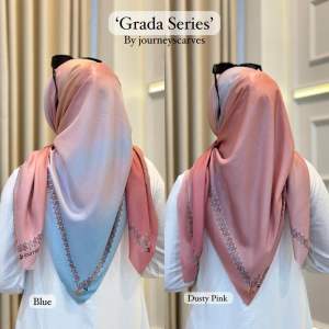 HIJAB SEGIEMPAT VOAL PREMIUM JPxGRADA SERIES DENAY KW/BANIESCOOP/JP KW TERBARU BEST SELLER