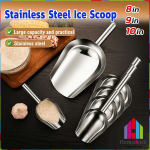 Homehub Stainless Steel Ice Scoop Ice Cream Crushed Shovel Candy Sugar Scooper Kitchen Tool