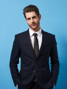 Romguest | Black Glossy Business Tie Mens Formal