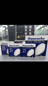 Hannochs STYLE PAKET ISI 4Pcs Lampu LED Downlight Panel Slim Tipis Bulat 5w 7w 9w 12w 15w 20w Putih