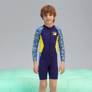 Front zipper 2.5mm Neoprene Wetsuit Kids Boys/Girls Diving suits  Long Sleeve