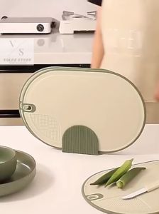 2IN1 Double Sided Food Grade PP Cutting Board Kitchen Non-Slip Easy Clean Durable Non Stick Dual-Purpose Kitchenware Cutting Eco Friendly Mildew Proof Antibacterial Fruit Vegetable Chopping Board Mencincang Papan Pemotong Daging Sayur Dapur 厨房双面占砧切菜板防霉串味