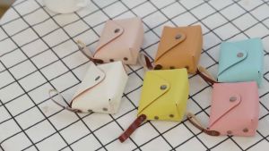 Ladies PU Coin Purse Key Bag Mini Cute Zipper Coin Purse USB Data Cable Earphone Bag Card Holder