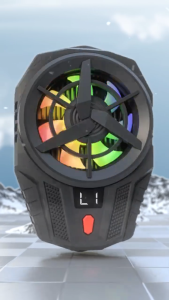 GAMEN Smart Cooler RGB Magnetic 3 Mode dengan Display Digital untuk Ponsel - Hitam Berkilau 1 Pin Plug - Garansi 1 Tahun