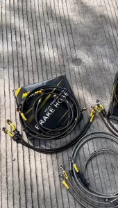 Kabel Selang Rem Set Depan Belakang Nmax 155 Old New Abs MUPO RACE ORIGINAL Selang Rem NMAX ABS Set 4pcs Carbon Nmax Old & Nmax New  High Quality Brake hose ALL NEW NMAX 155 CONNECTED FACELIFT NMAX LAMA NMAX TURBO TECHMAX ALL NMAX TAHUN 2015 - 2025 PNP