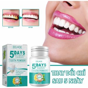 Bột Làm Trắng Sạch Răng EELHOE 5 Ngày Làm Trắng Răng Sạch Vết Bẩn Mảng Bám Lâu Ngày Trên Răng Miệng