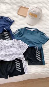 Bộ Cộc NI..ke Chất Thông Hơi Thoáng Mát Cho Bé Trai SUMOKIDS Bộ Cộc Tay Hè Cho Bé Từ 7-27kg.