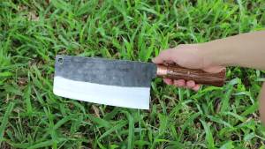 Dao chặt gà đầu vuông 600g bản rộng 10cm