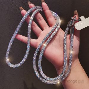 สายติดโทรศัพท์มือถือแบบสะพายข้างแฟชั่นสำหรับผู้หญิง สายสะพายกระเป๋าใส่โทรศัพท์แบบลำลอง สายโซ่สำหรับเดินทางและช้อปปิ้ง