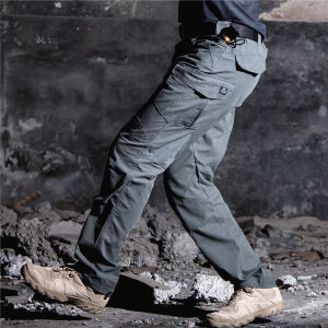 Archon Tactical Mens Cotton Work Pants Outdoor Military Style Spring Autumn Winter Waterproof Elastic Training Trousers