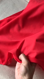 Vải Lưới Nỉ Màu Đỏ Noel Khổ 1m5 - Chất Dày Vừa Mềm Không Giãn - May Đồ Trang Trí Áo Khoác Nón