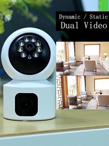 5G กล้องวงจรปิด 360 wifi 2.4G Full HD 8ล้านพิกเซล Wirless/WiFi camera เสียงสองทาง โหมดสีกลางคืน APP:HiEasy