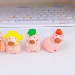 Oldlaiben 32 Packs Blind Box Eraser Capybara Blind Bag Mystery Eraser 3D Cute Eraser Student Stationery Kids Gifts