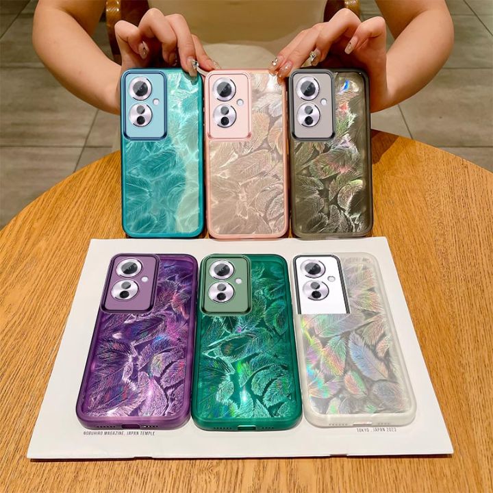 For Infinix GT 30 Pro 5G Case For Infinix GT30 Pro Infinix GT30Pro 5G 4G Phone Casing Back Cover Glitter Soft TPU Silicone Flexible Bling Feather Pattern Shockproof Bumper Camera Lens Protect