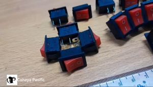 SAKLAR I & O AC KCD101 2PIN ROCKER SWITCH RED 6A 250VAC/ 10A 125VAC Original Diymore Push Button Sedang Switch 6A-10A 250V KCD1-101 2Pin Snap-in On/Off Rocker Switch