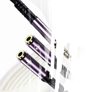 Yoobao Audio Braided Cable 3.5mm Male to 3.5mm Female-2  For Phone/Laptop with 1 Audio Interface High Quality