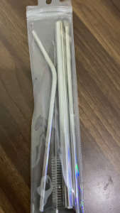 Sedotan Stainless Set 4 in 1: Reusable Straws Anti Karat