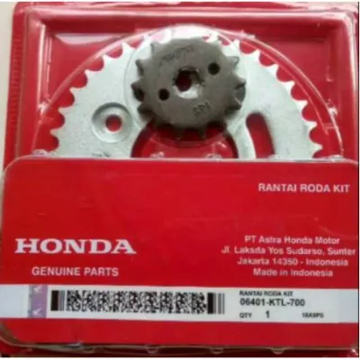 KTL GEAR SET Rantai roda Supra fit new karisma Supra x 125 Revo lama